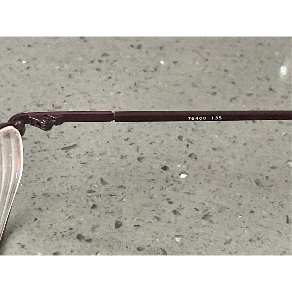 Rims Eyeglasses Frames only T6400 1184 47-20-135 full rim purple Glasses